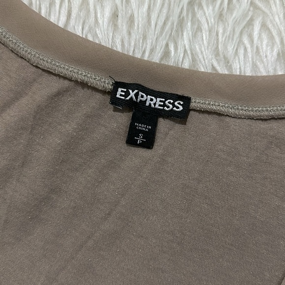 Express brown sparkling sequins tank top size small - Picture 3 of 6